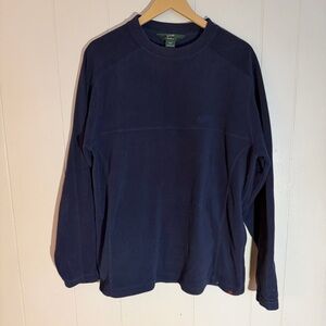 Woolrich navy blue fleece sweater vintage y2k men’s large